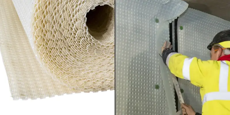 How to fit cavity drain membrane – above ground damp proofing