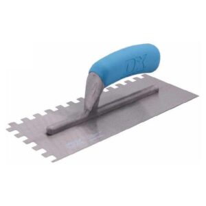 Ox Trade Notched Stainless Steel Tiling Trowel - 6mm