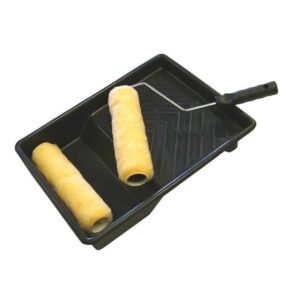 Paint Roller Kit with Tray, Frame & 2 x sleeves (230mm / 9 inch)